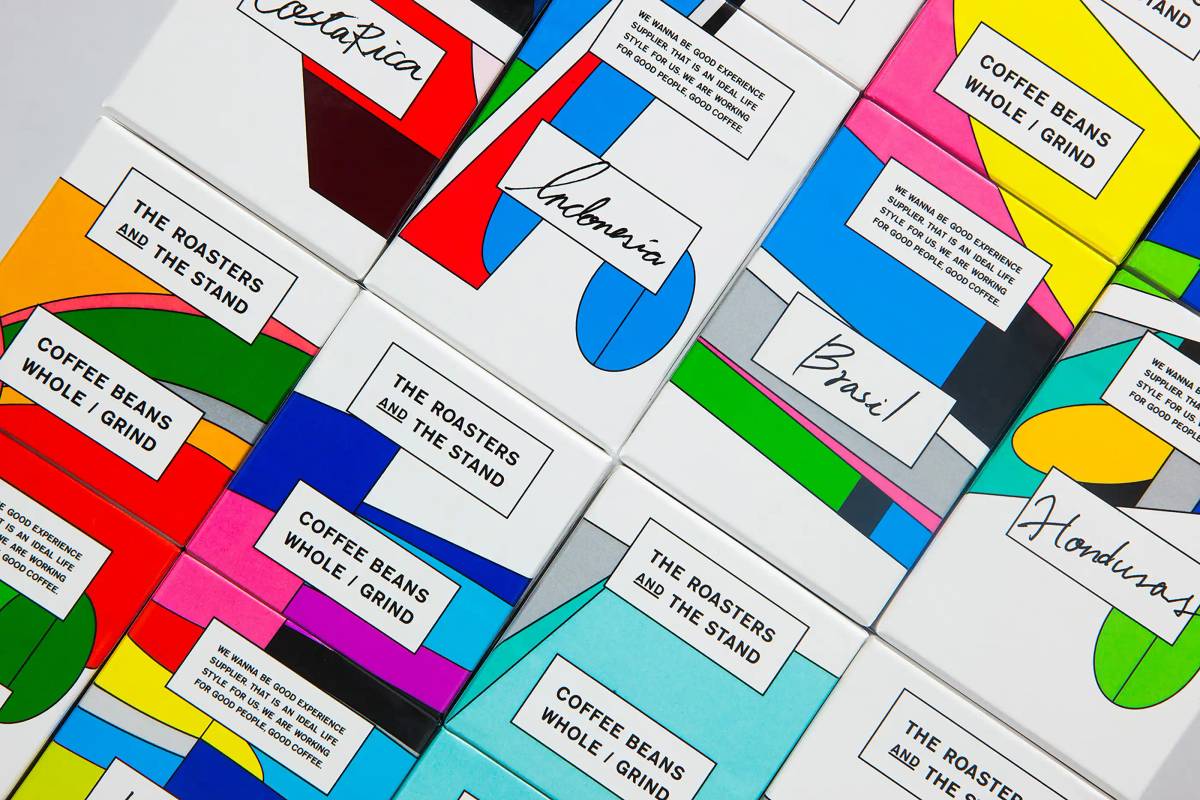 The Roasters & The Stand: Packaging close-up