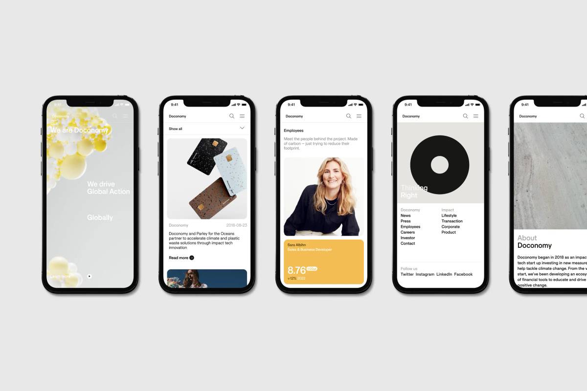 Doconomy: Website