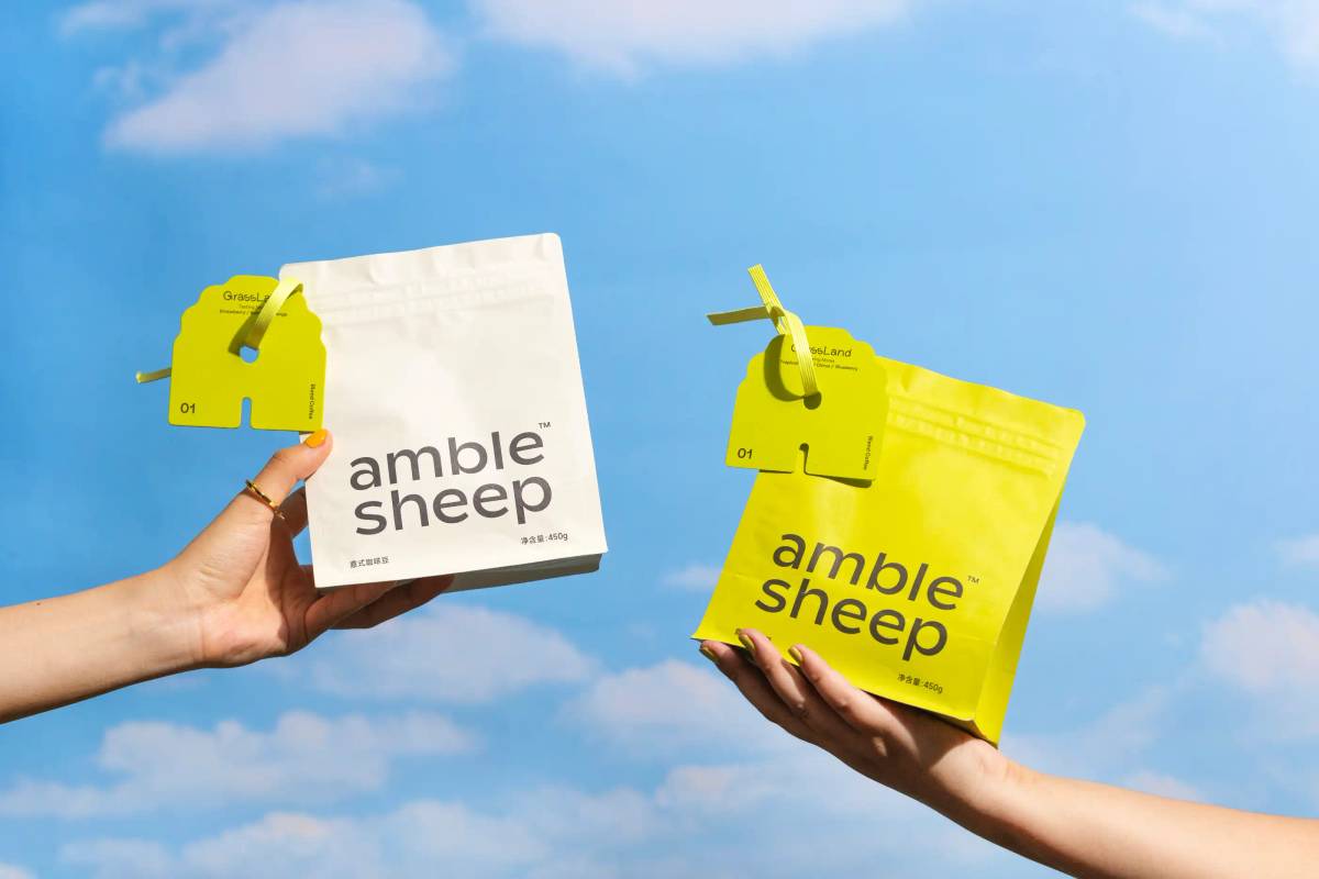 amble sheep: Coffee beans packaging