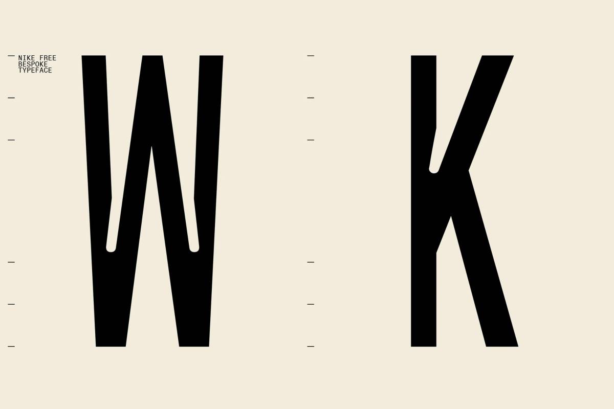 Nike Free: Bespoke typeface