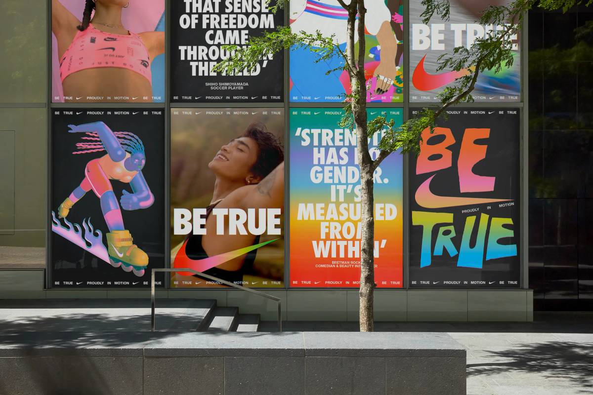 Nike Be True: Out-of-home advertising