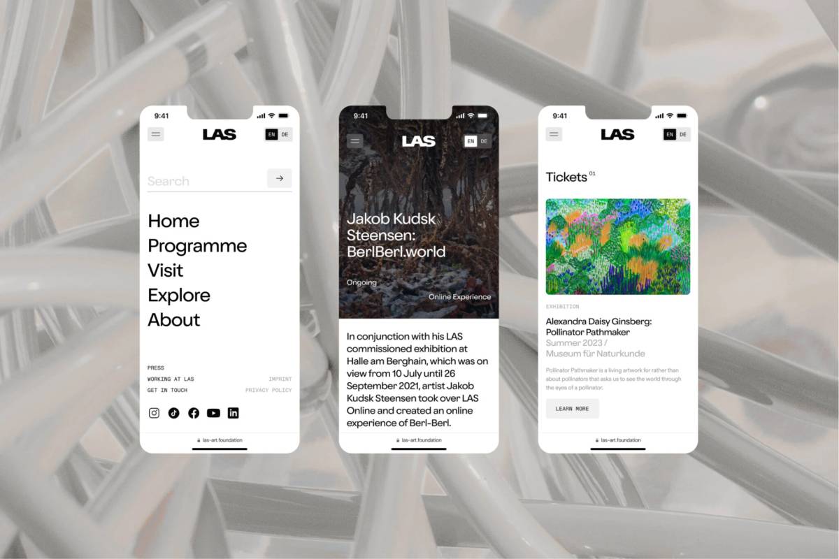LAS Art Foundation: Website