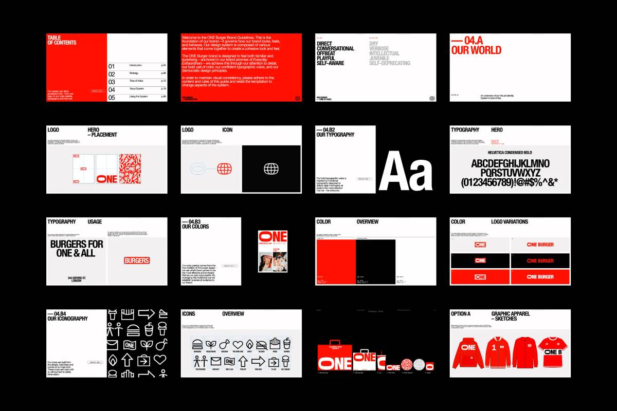 One Burger: Brand guidelines