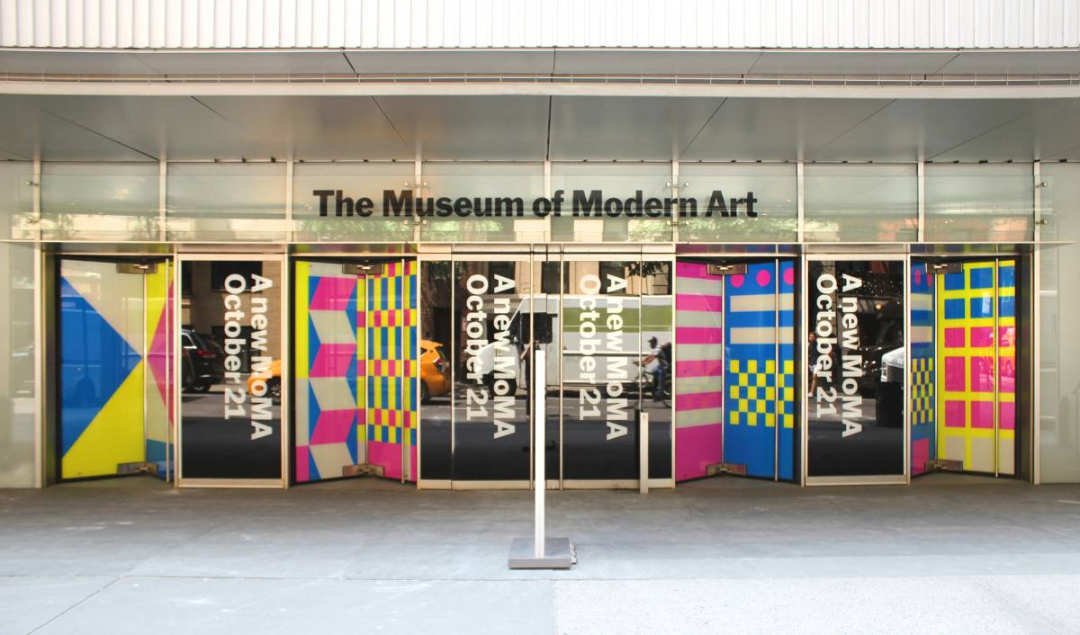 MoMA 2019 Expansion: Entrance environmental graphics