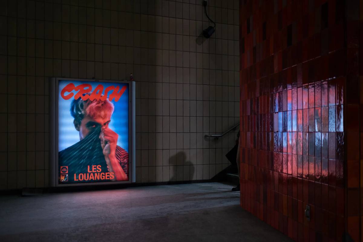 Crash by Les Louanges: Metro station poster