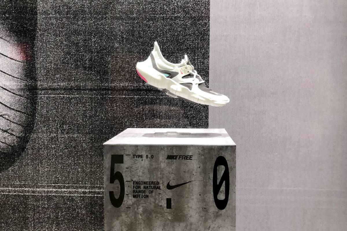 Nike Free: Store front close-up