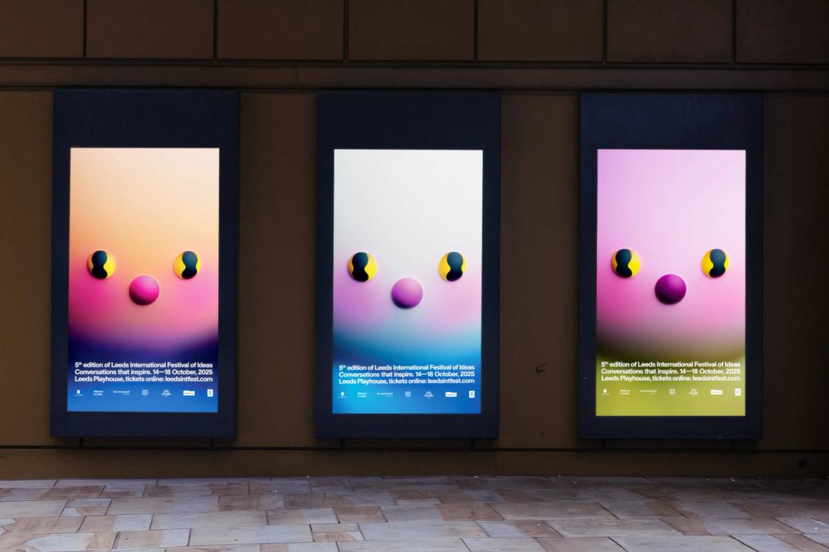 Leeds International Festival of Ideas 25: Outdoor ads