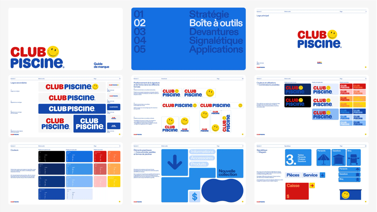 Club Piscine: Brand guidelines