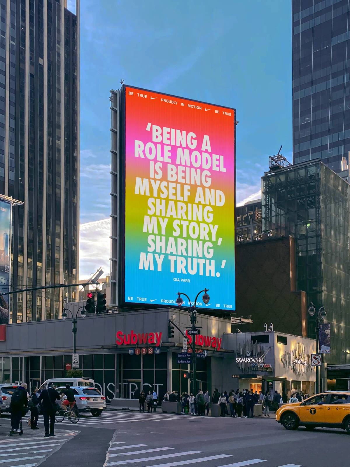 Nike Be True: Out-of-home advertising