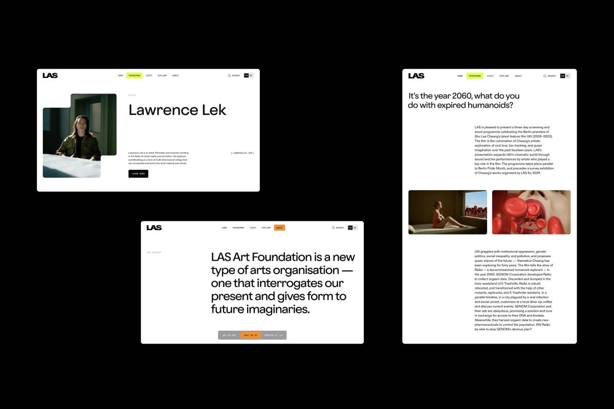LAS Art Foundation: Website