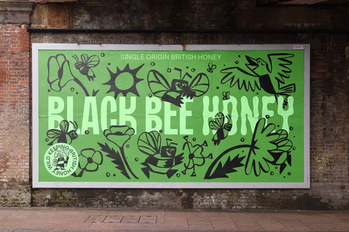 Black Bee Honey: Outdoor ad