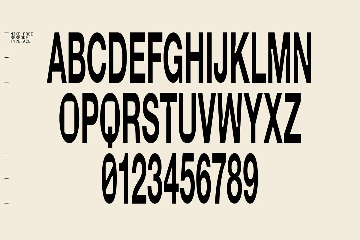 Nike Free: Bespoke typeface