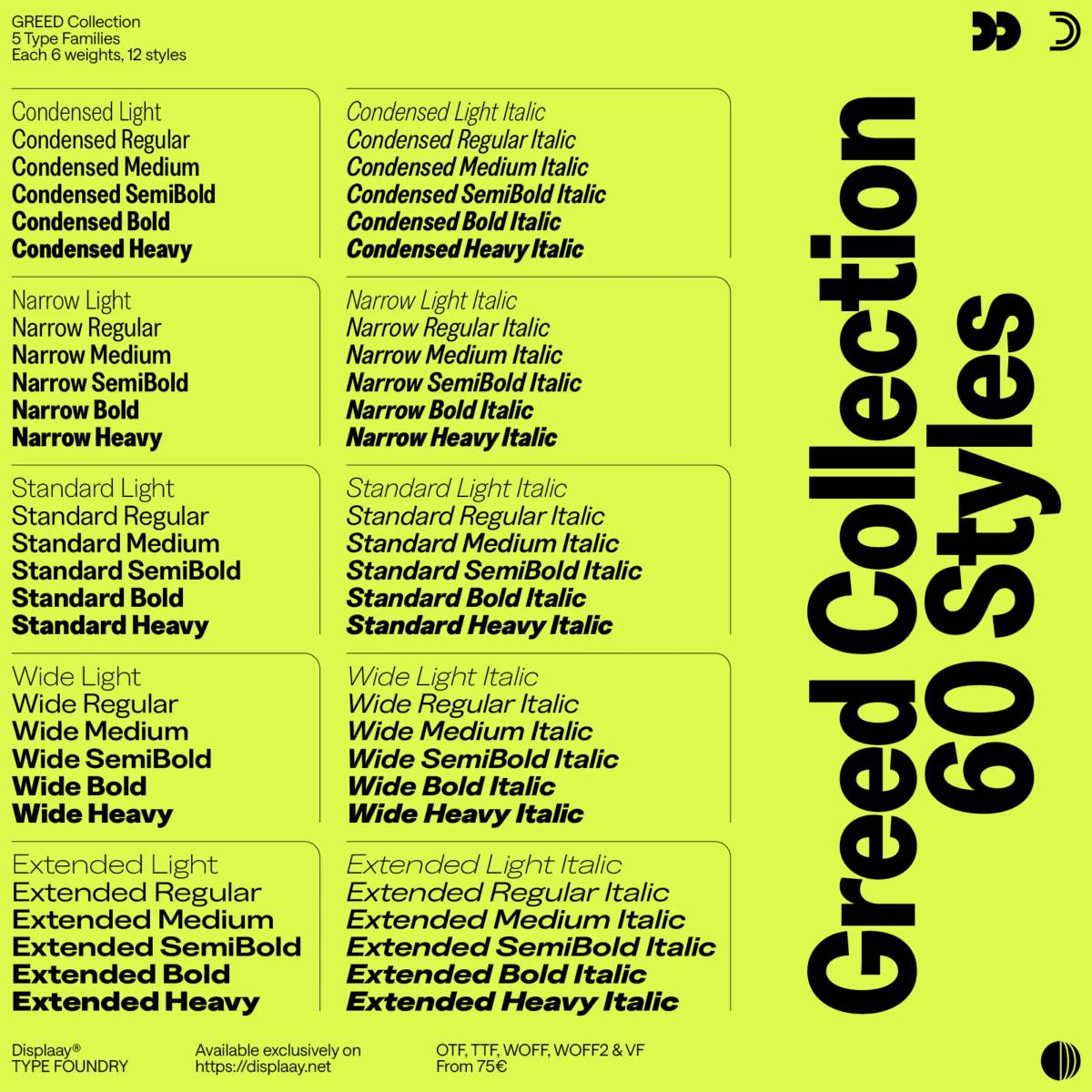 Displaay: Type design
