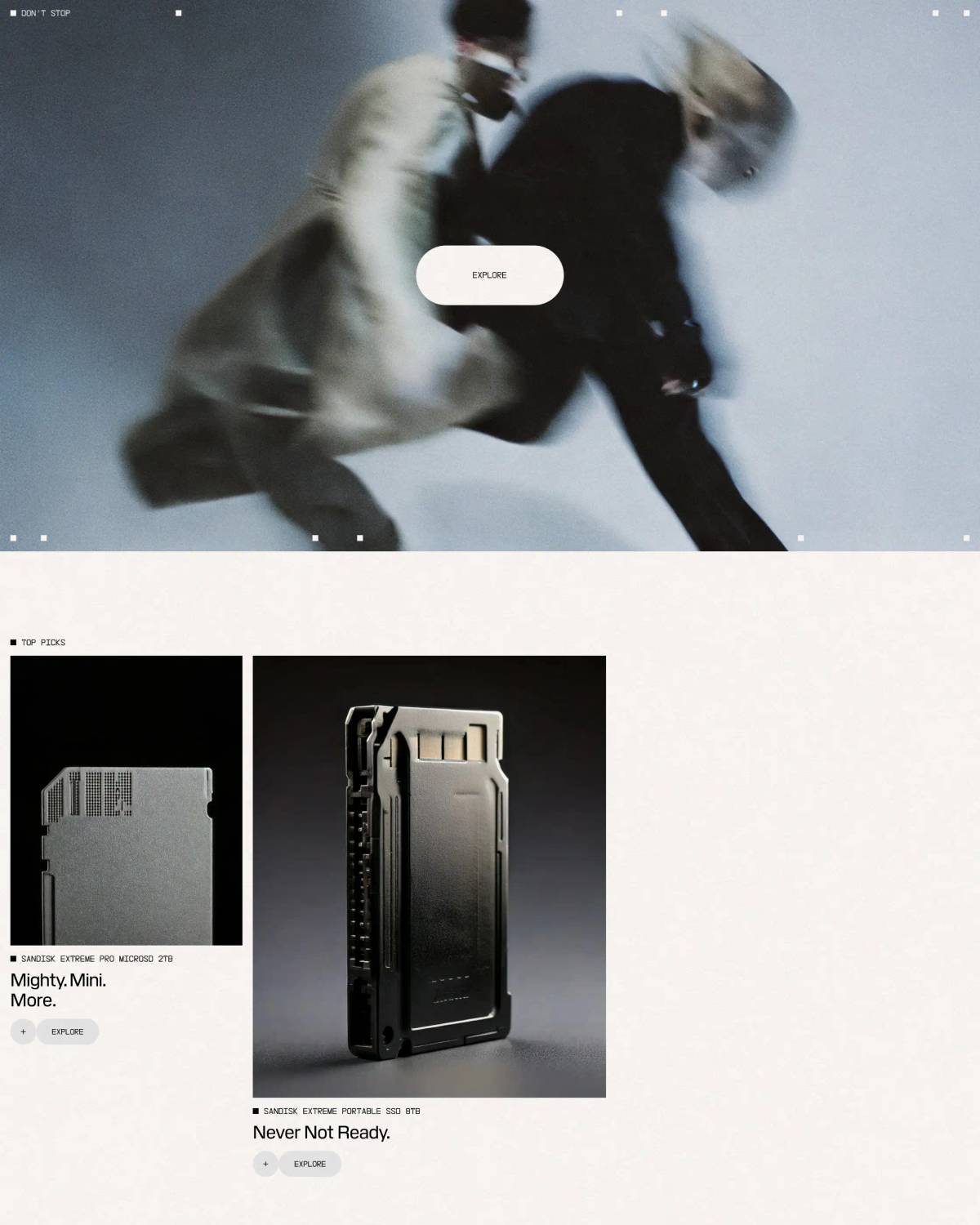 Sandisk: Website