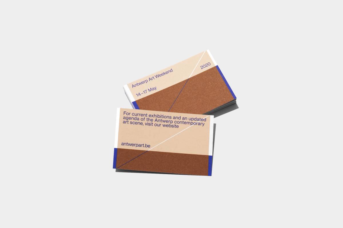 Antwerp Art Weekend 2020: Business card