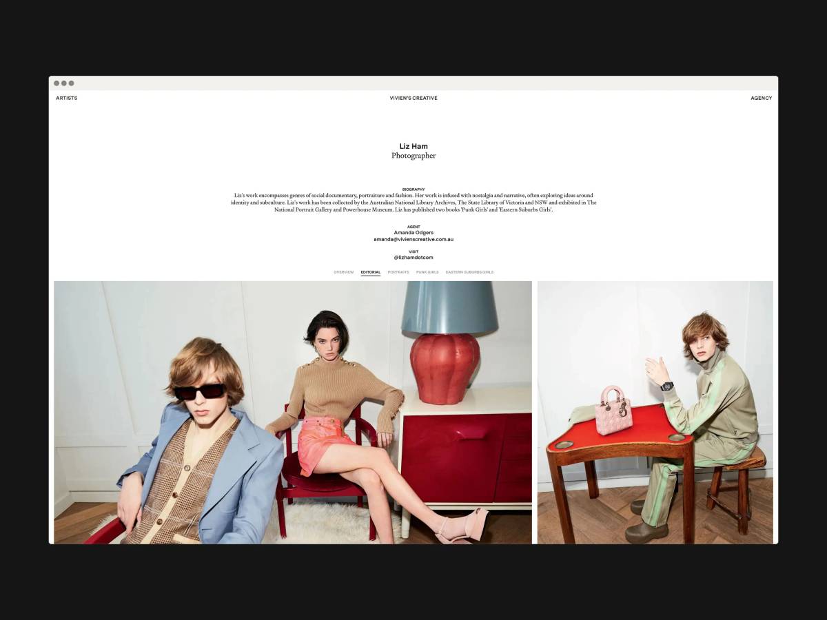 Vivien’s Creative: Website
