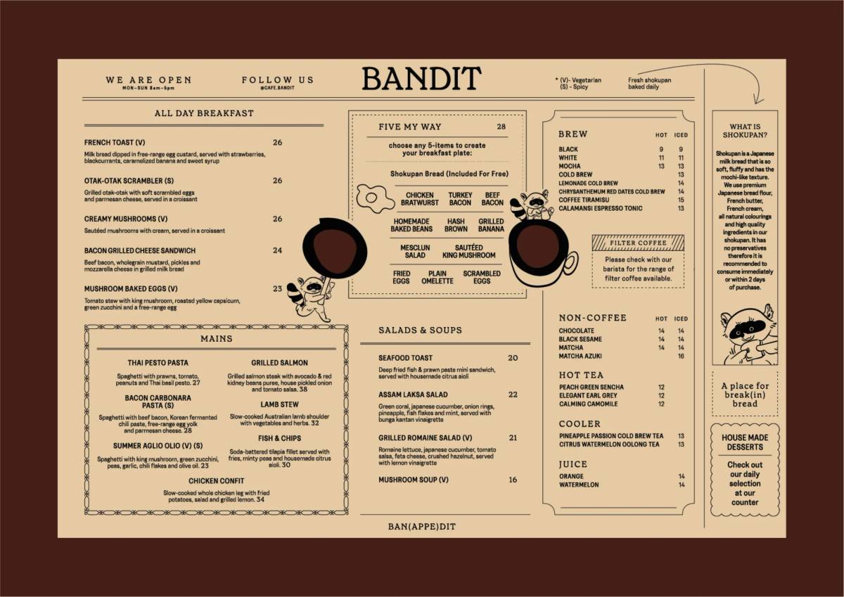 Bandit: Menu