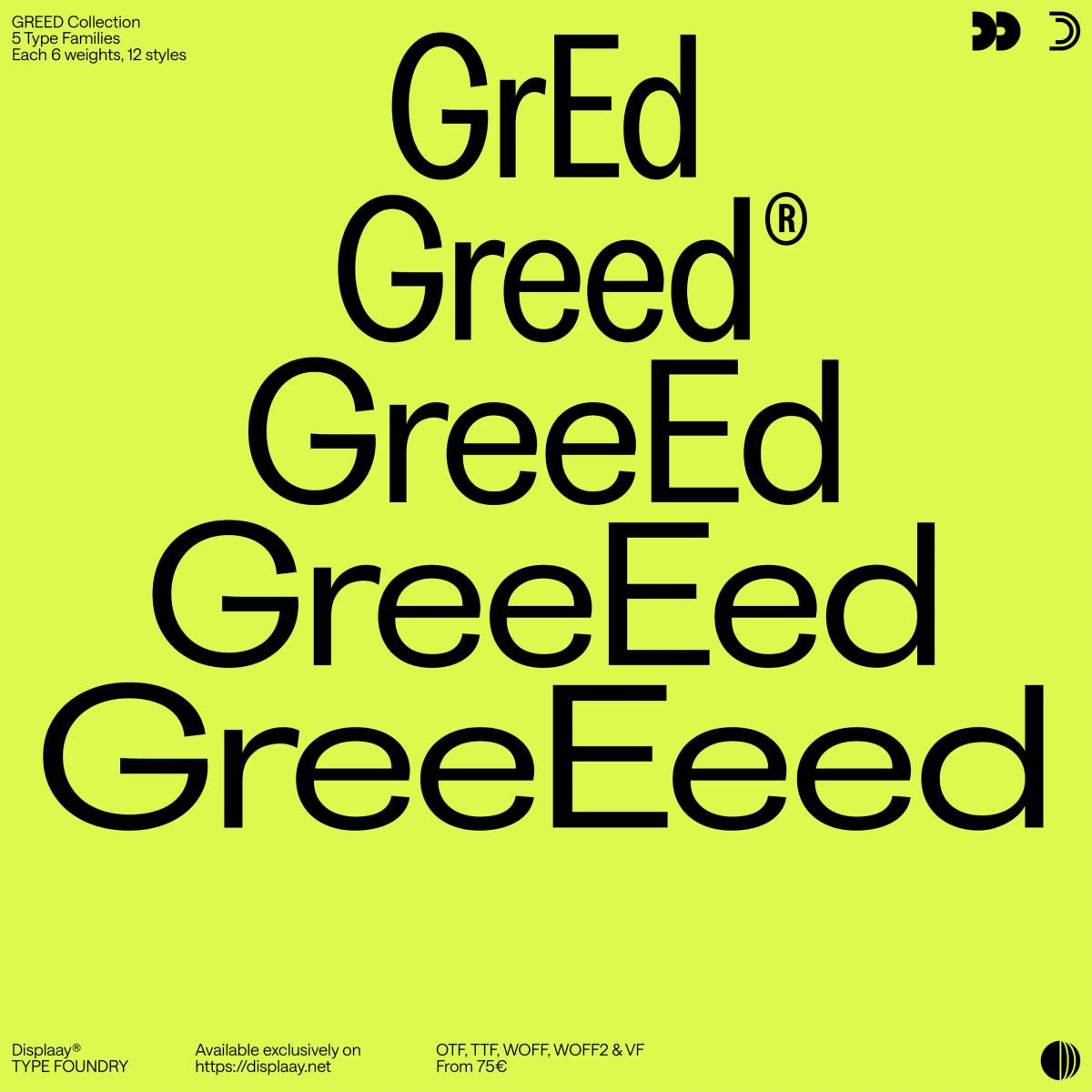 Displaay: Type design