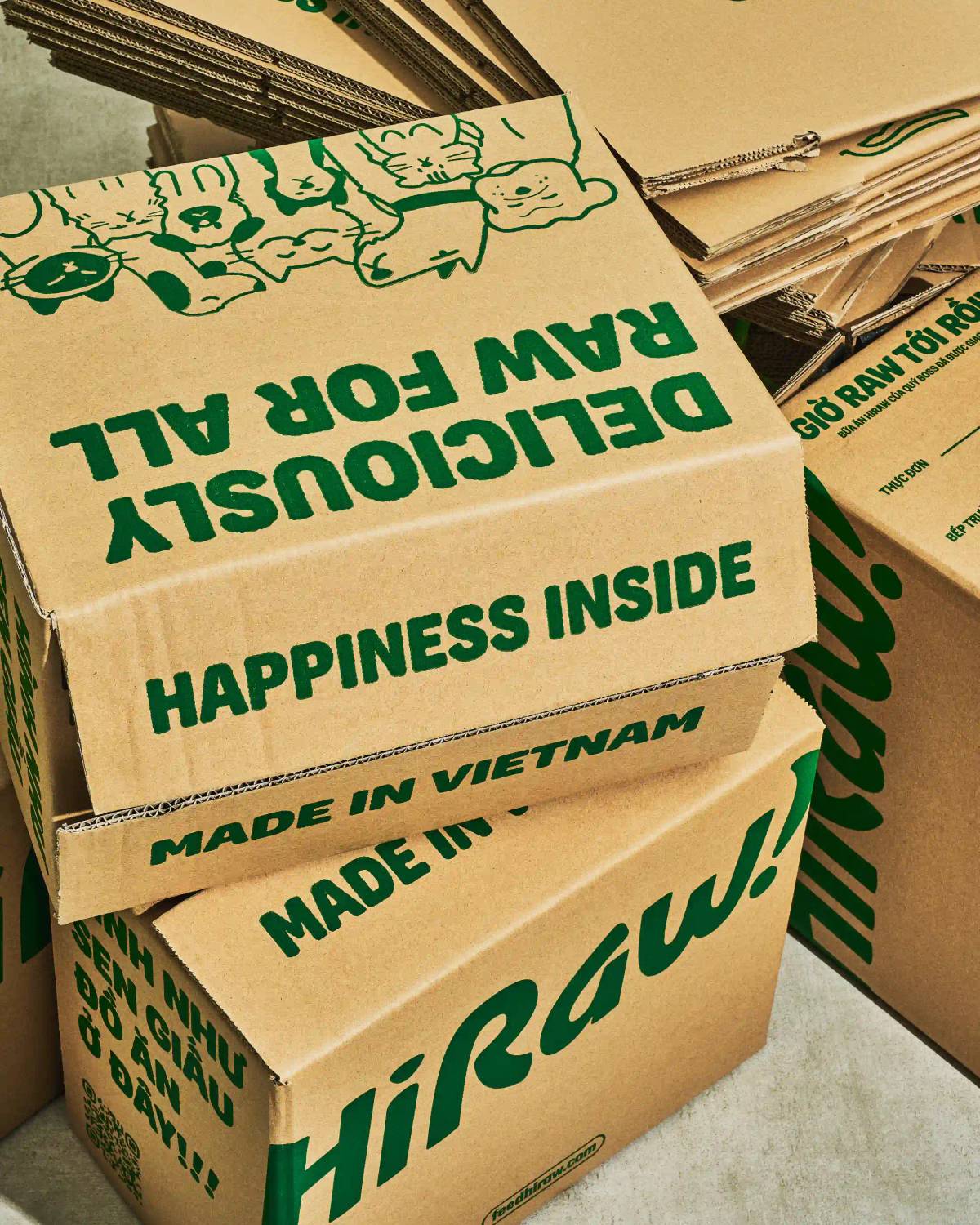 HiRaw!: Packing boxes