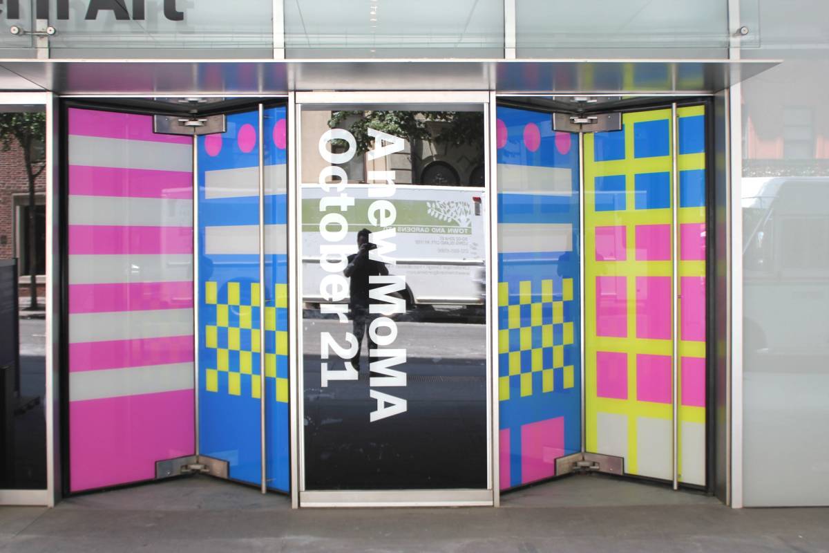 MoMA 2019 Expansion: Entrance environmental graphics