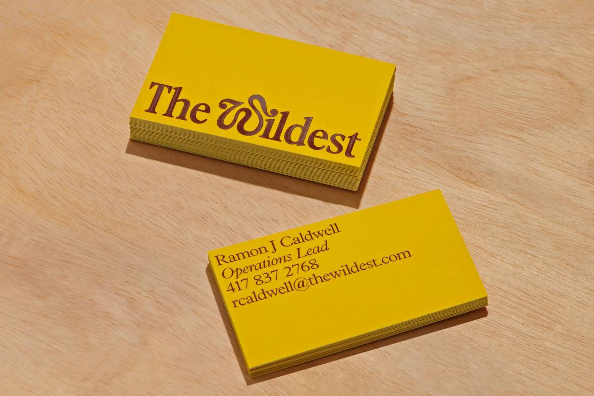 The Wildest: Business card