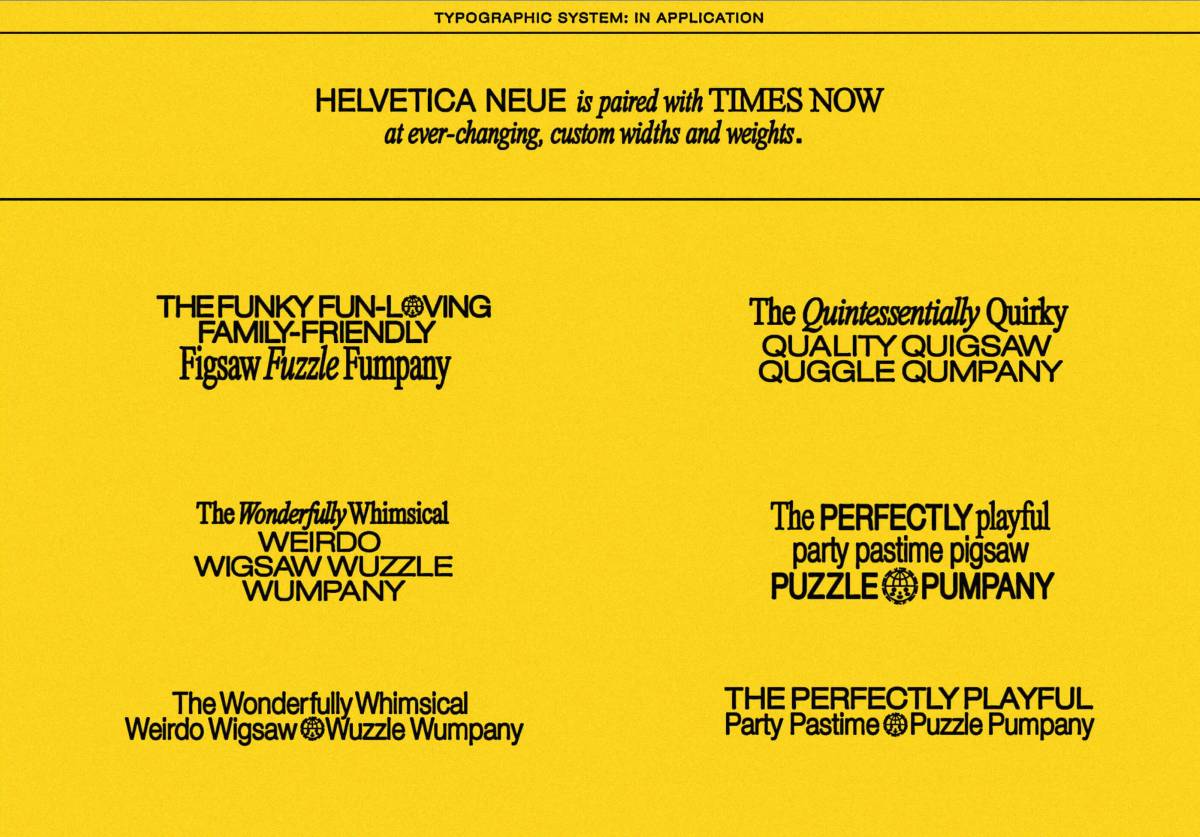Le Puzz: Typography