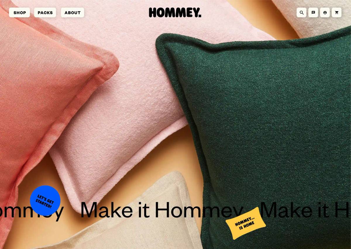 Hommey: Website