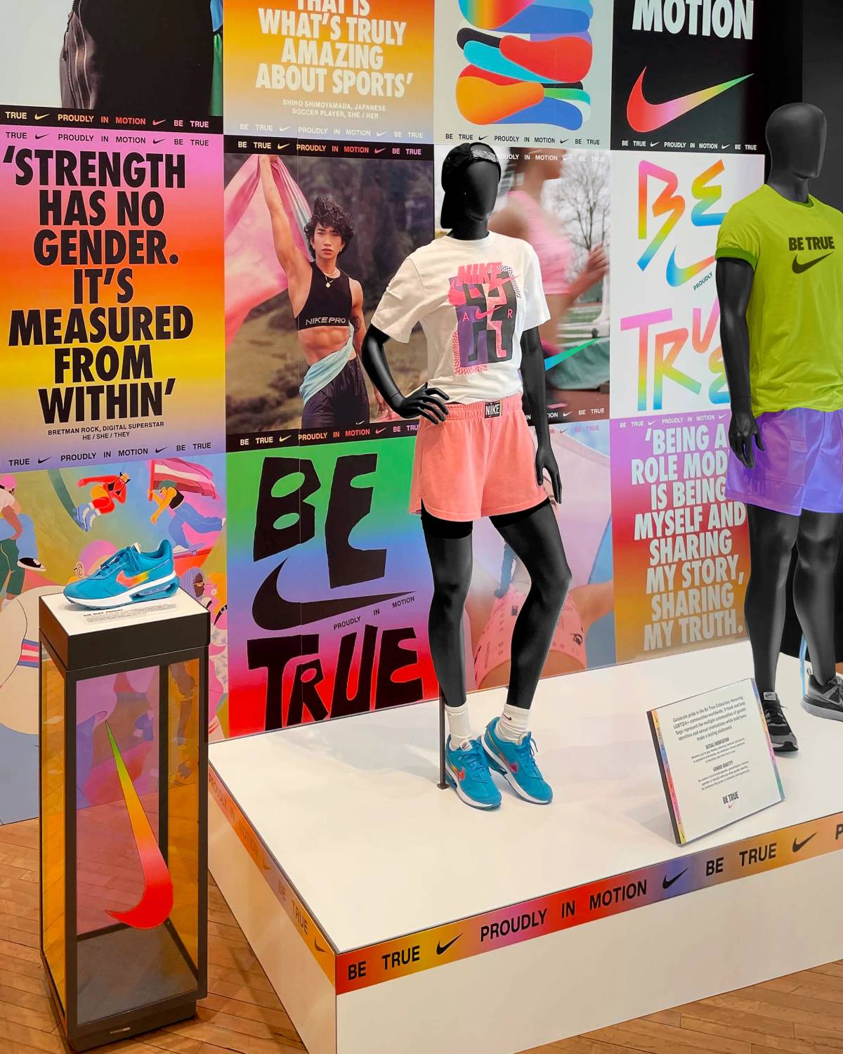 Nike Be True: Visual merchandising