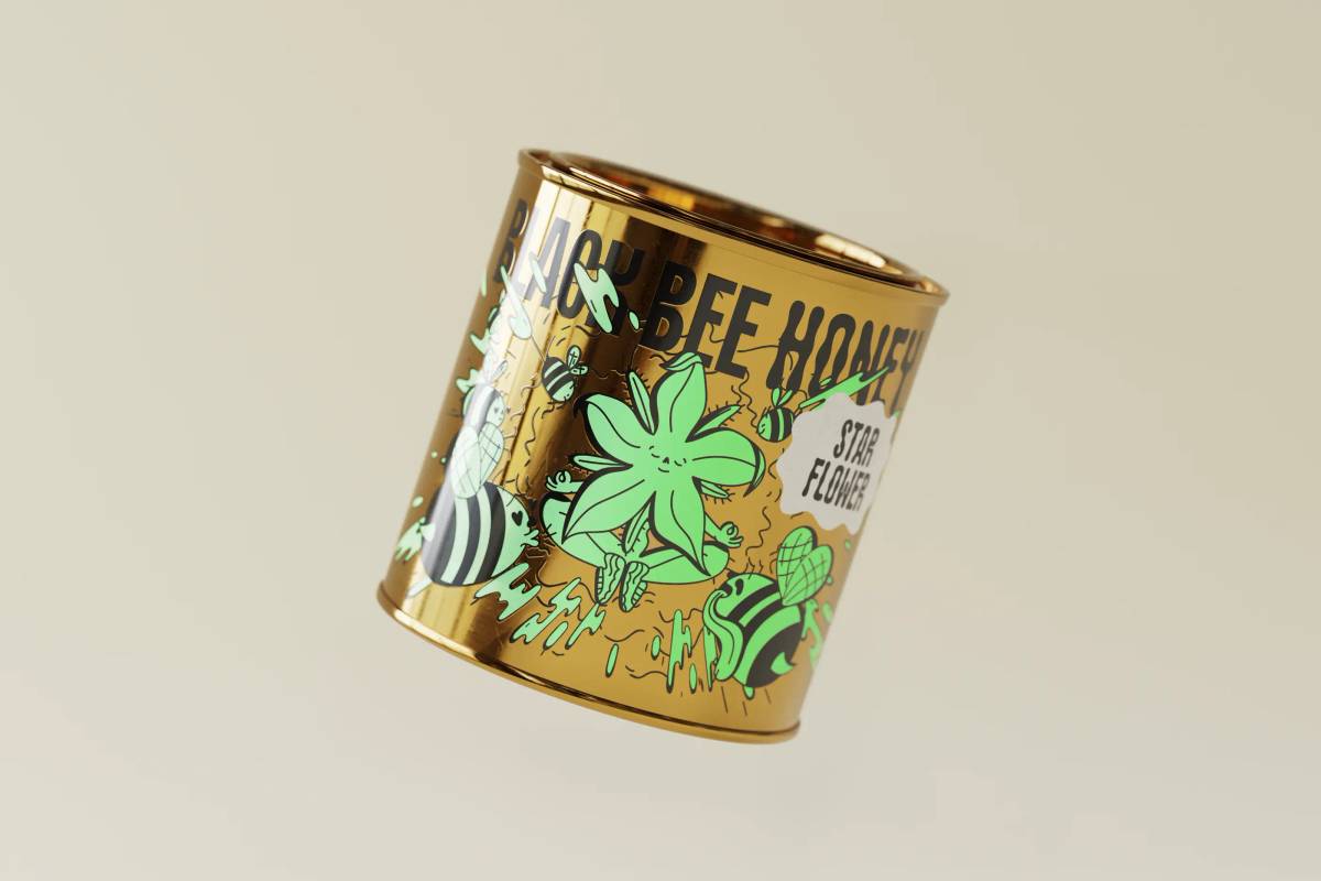 Black Bee Honey: Packaging