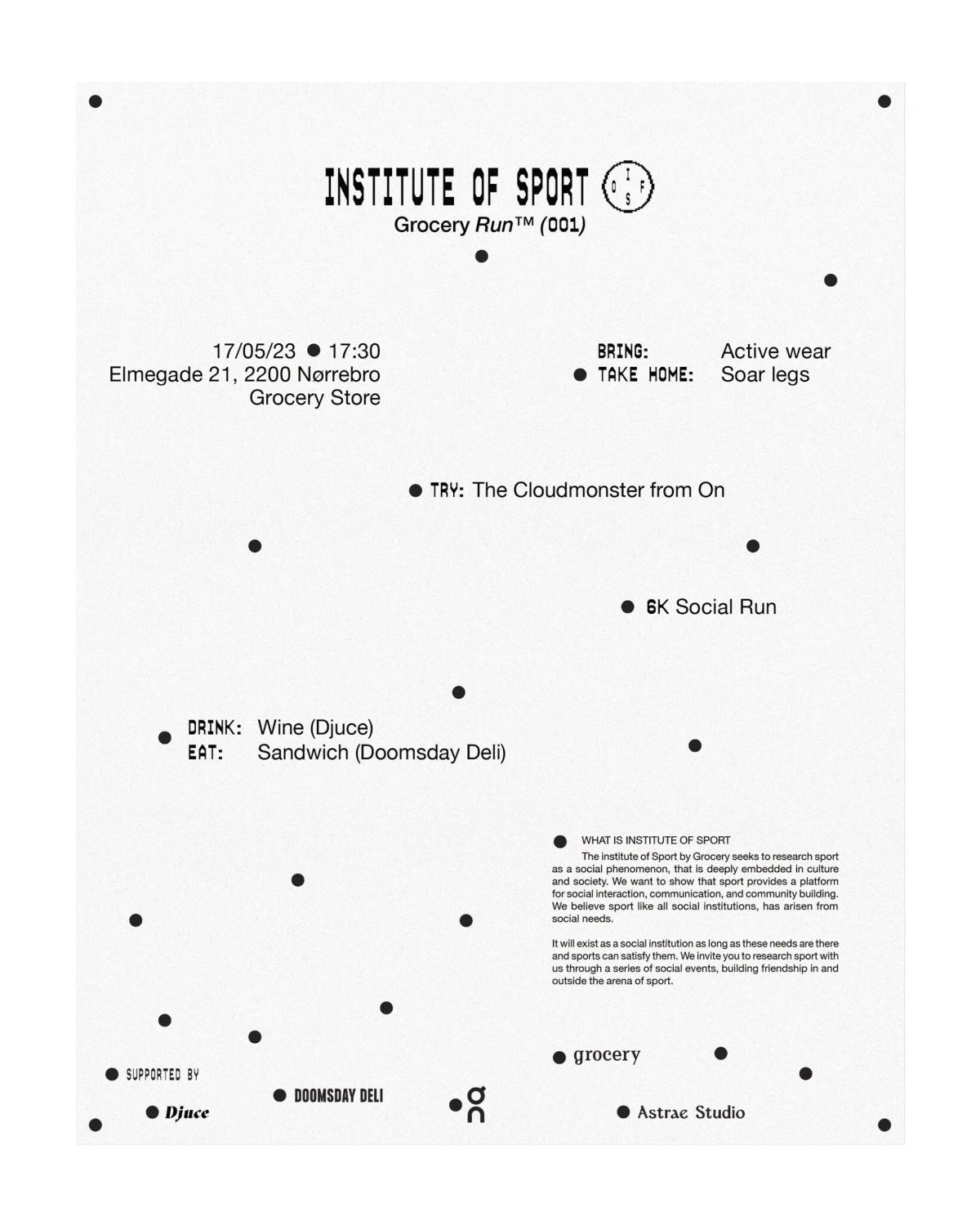 Institute of Sport: Poster