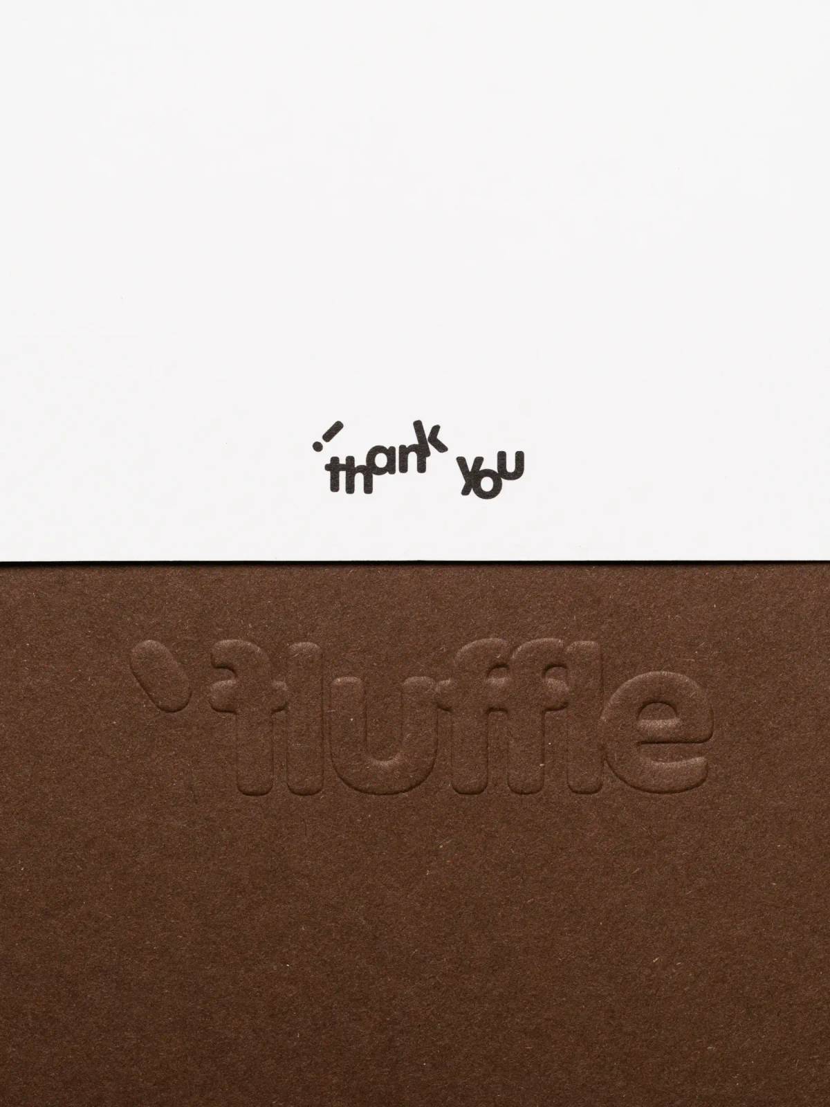 Fluffle: Thank you card