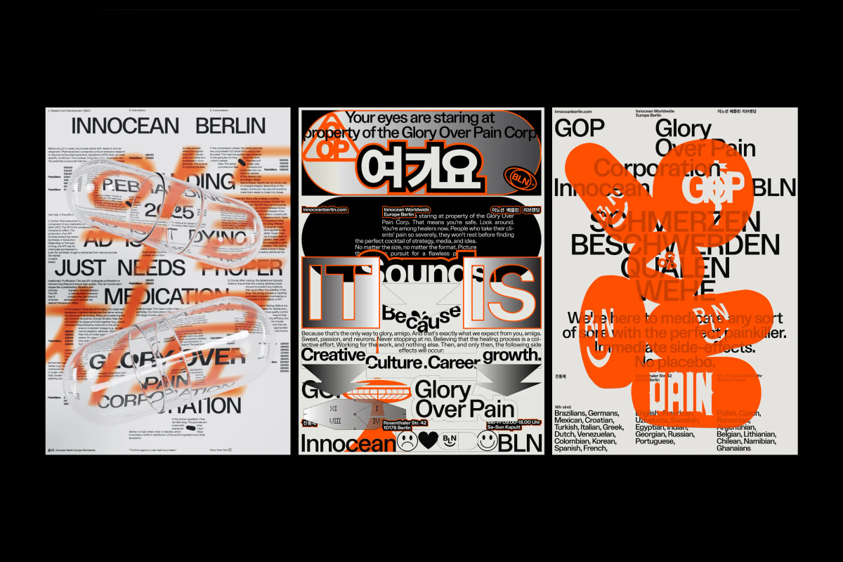 Glory Over Pain Corp.: Posters