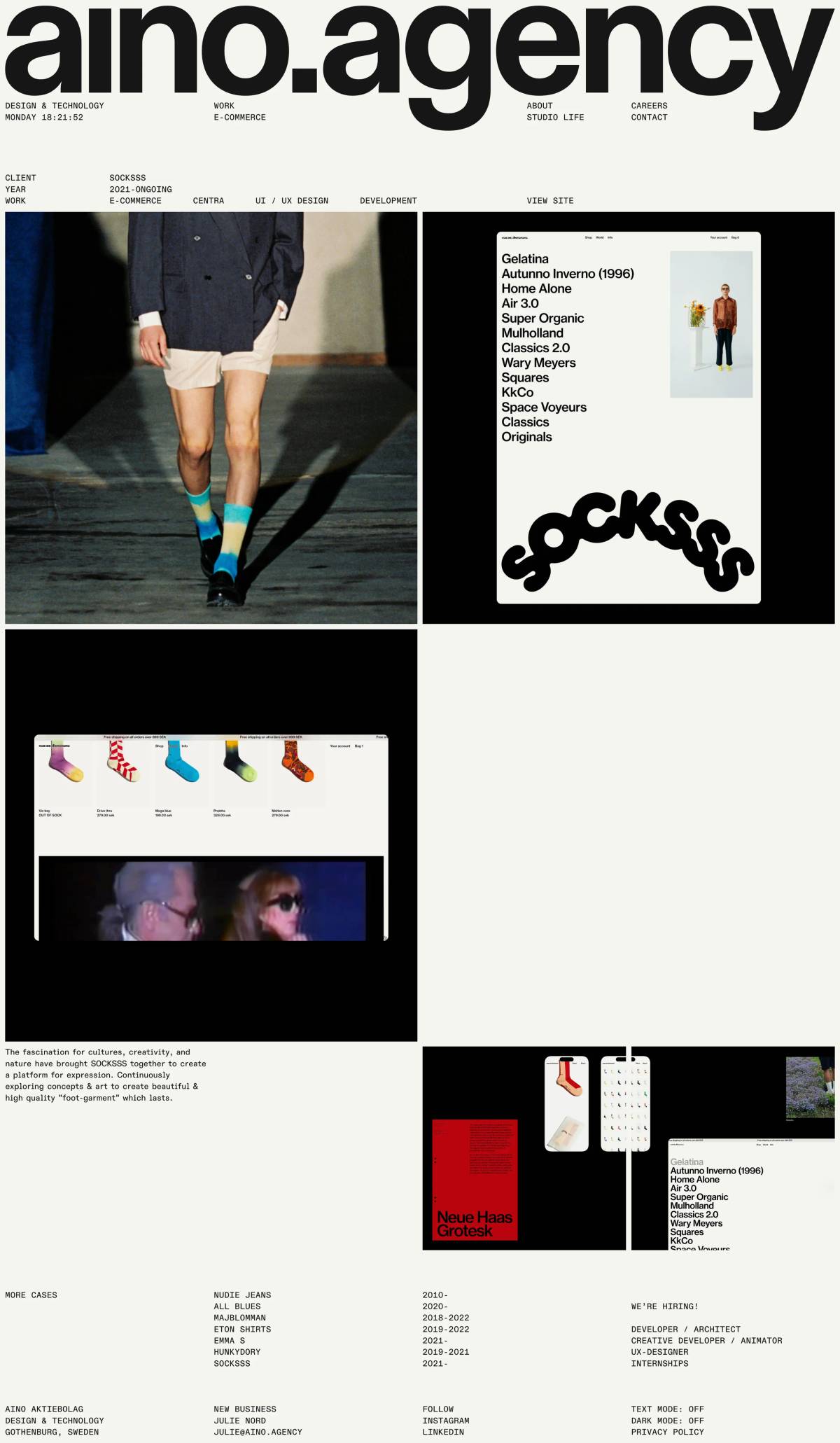 Aino: Individual work