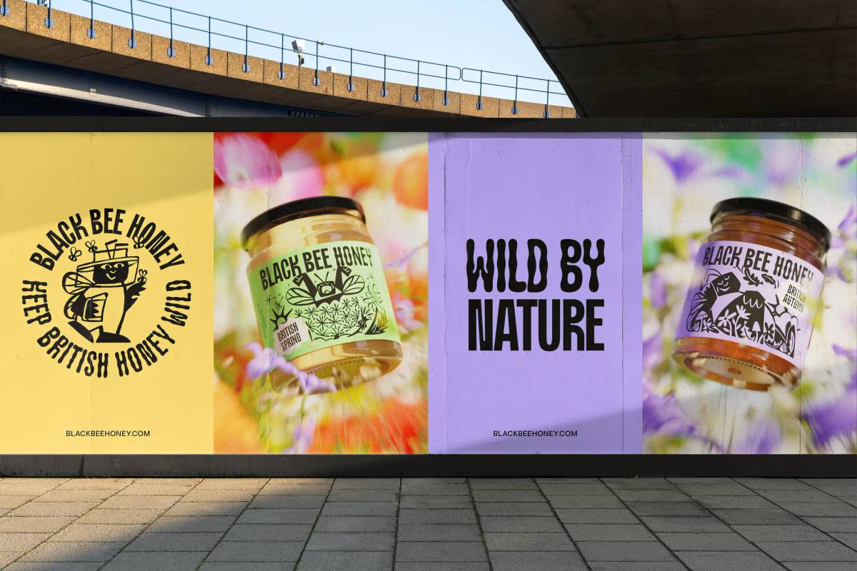Black Bee Honey: Outdoor ad