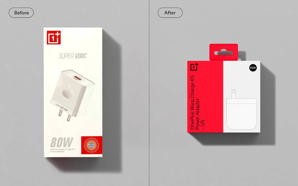 OnePlus: Packaging (Before & after)