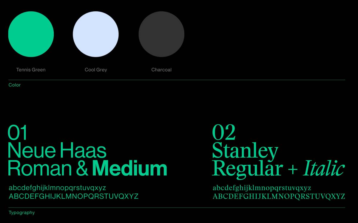 OffCourt: Colours & typography