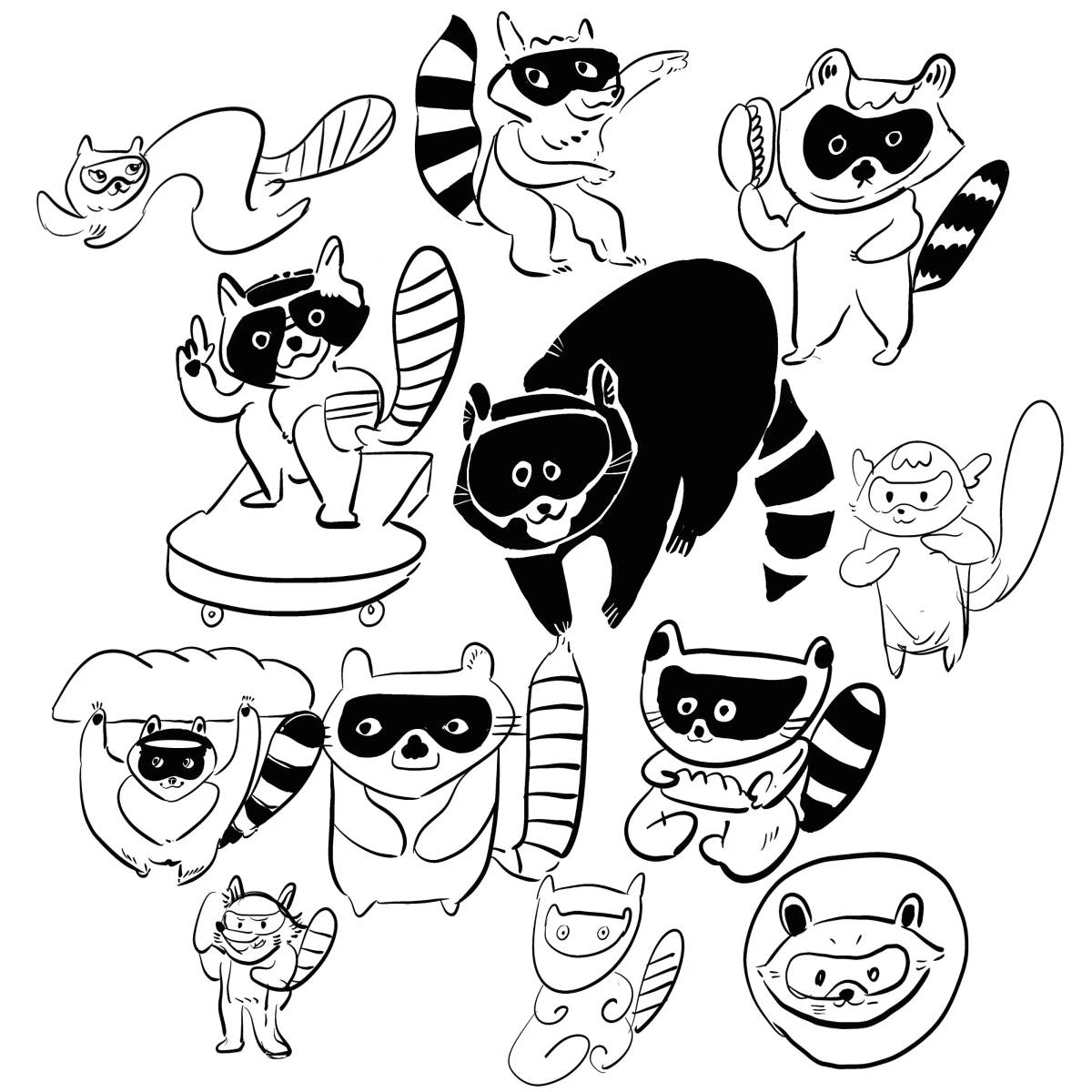 Bandit: Mascot illustration drafts