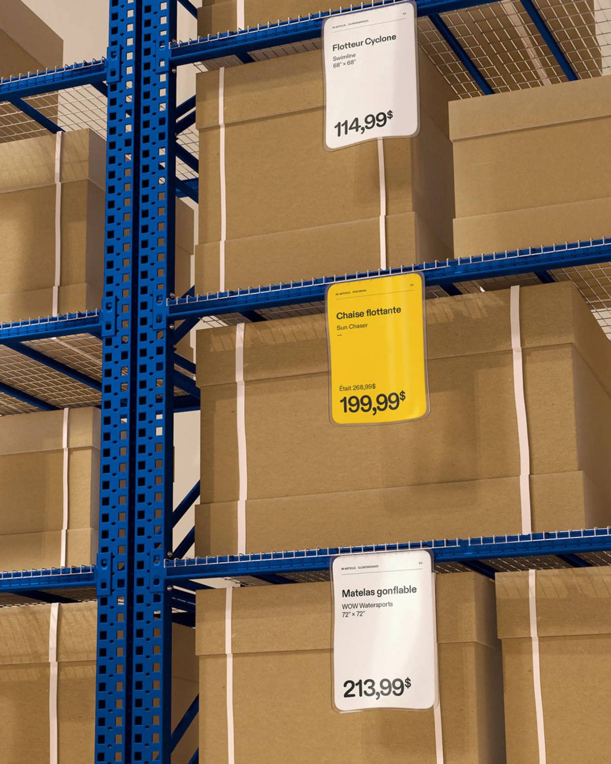 Club Piscine: Price labels