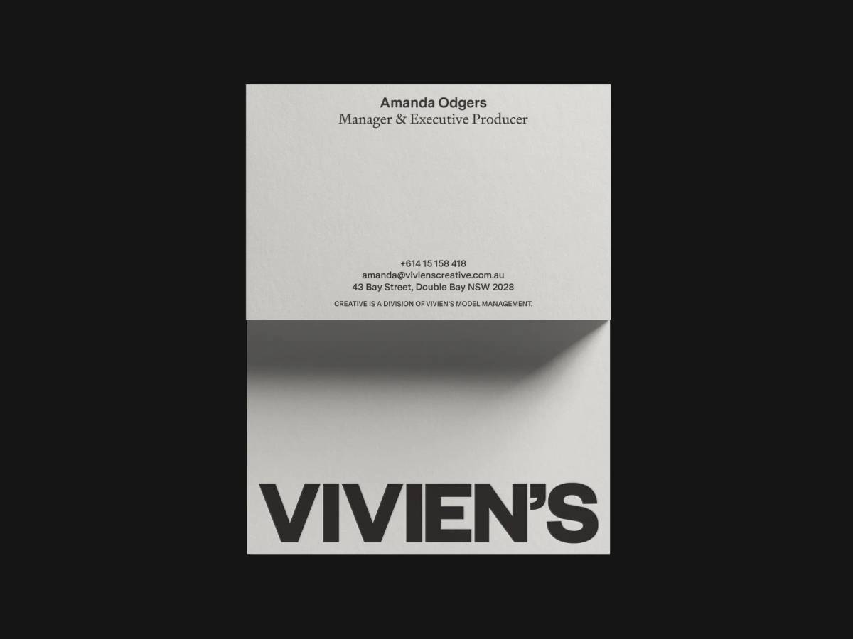 Vivien’s Creative: Business card