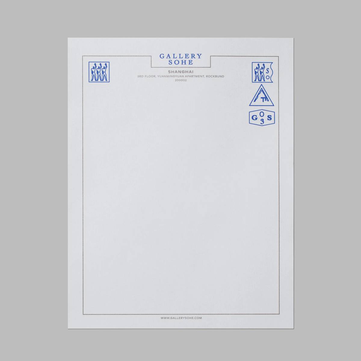 Gallery Sohe: Letterhead