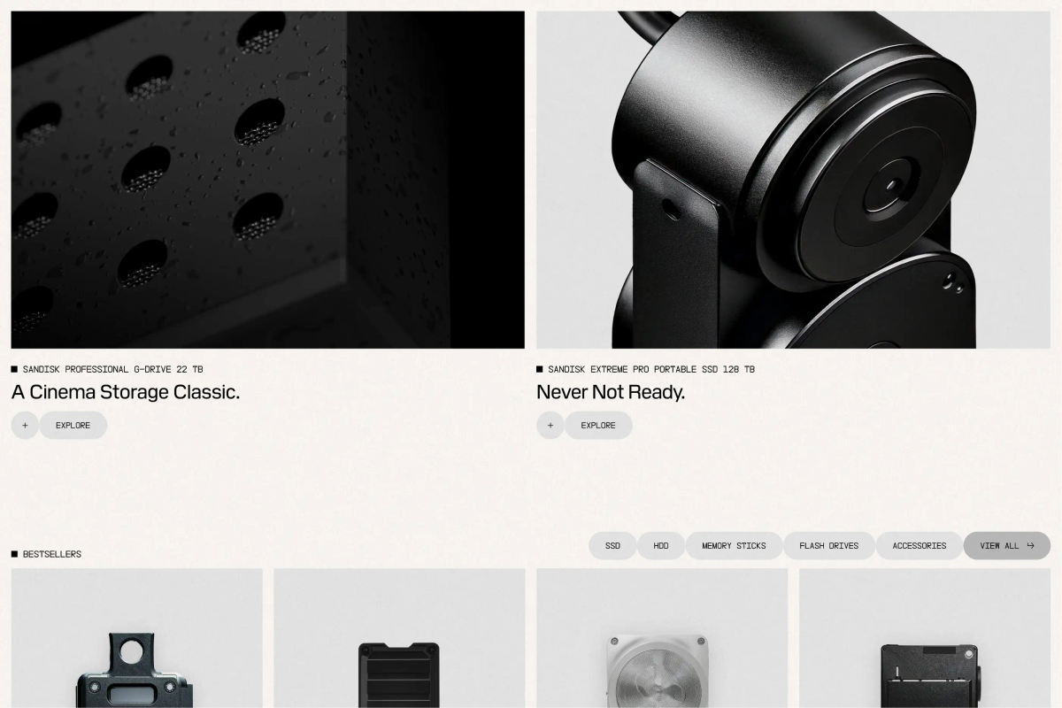 Sandisk: Website