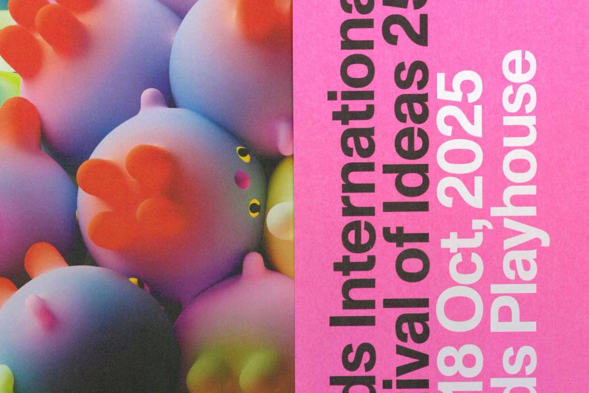 Leeds International Festival of Ideas 25: Programme booklet close-up