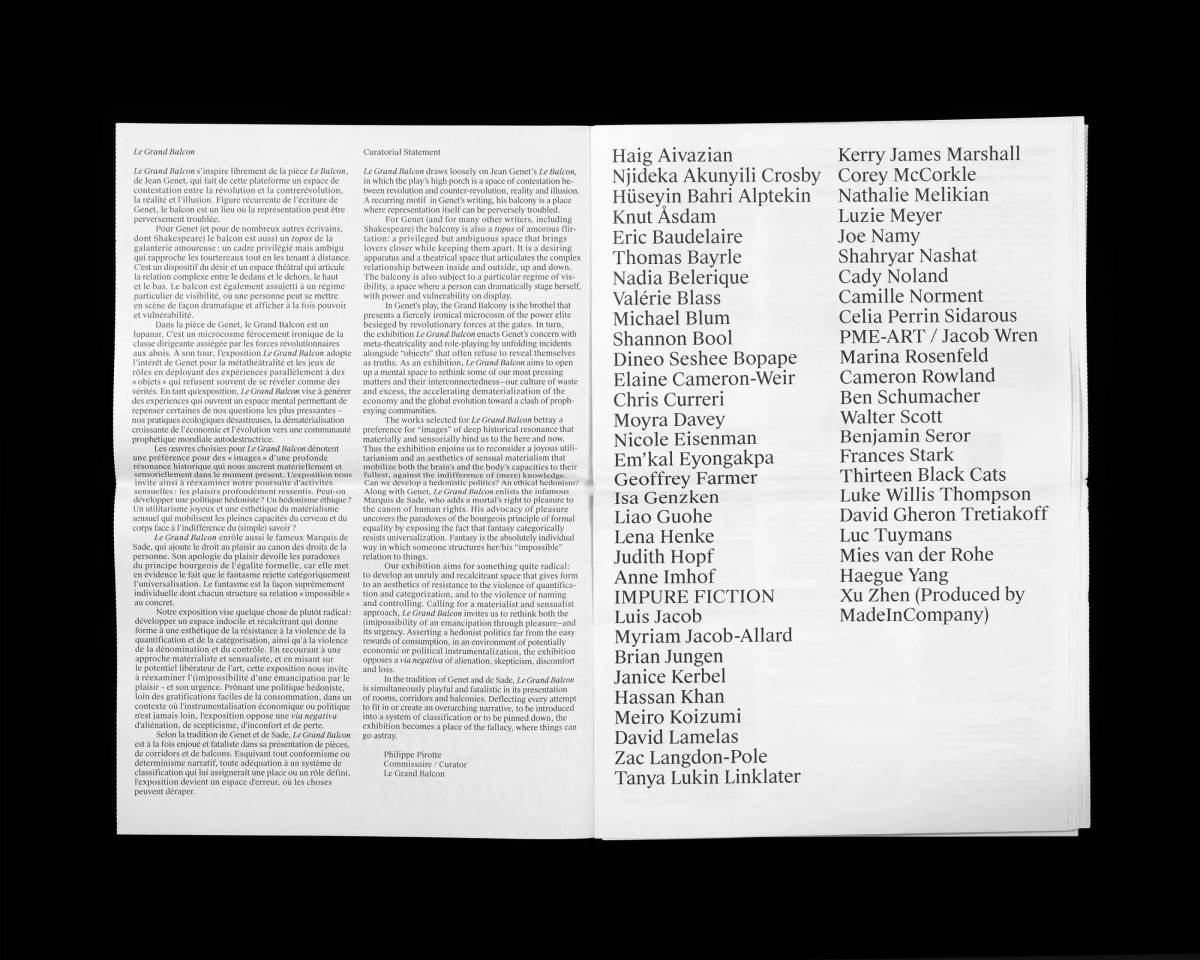 The Grand Balcony Campaign: Programme booklet